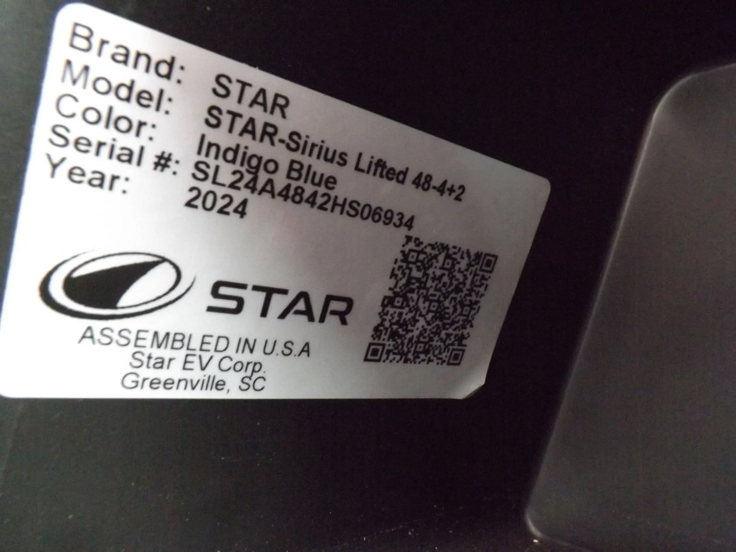 2024 Star EV SIRIUS 4+2 Lifted Lithium Golf Cart for Sale image 22
