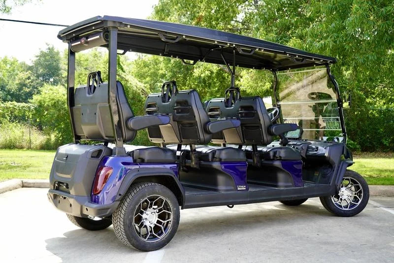 Blue 2024 EVolution D5 Ranger 6 Golf Cart for Sale image 6