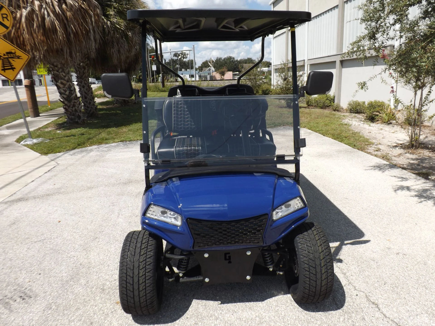 Blue 2023 HONOR LSV 2+2 G1 Lifted Lithium Golf Cart for Sale image 1