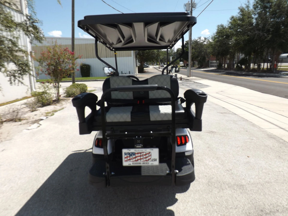 White 2023 HONOR LSV 2+2 G1 Lifted Lithium Golf Cart for Sale image 3