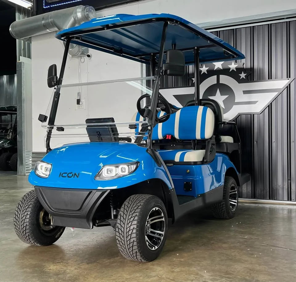 Blue 2024 Icon EV I40 Golf Cart for Sale image 4