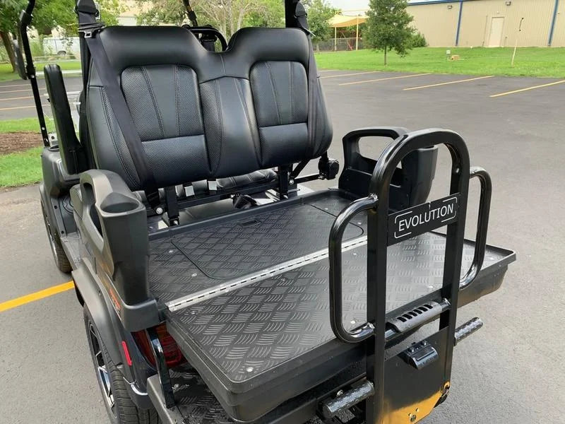Black 2024 EVolution D5 Ranger 2+2 Golf Cart for Sale image 7