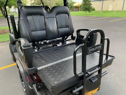 Black 2024 EVolution D5 Ranger 2+2 Golf Cart for Sale image 7