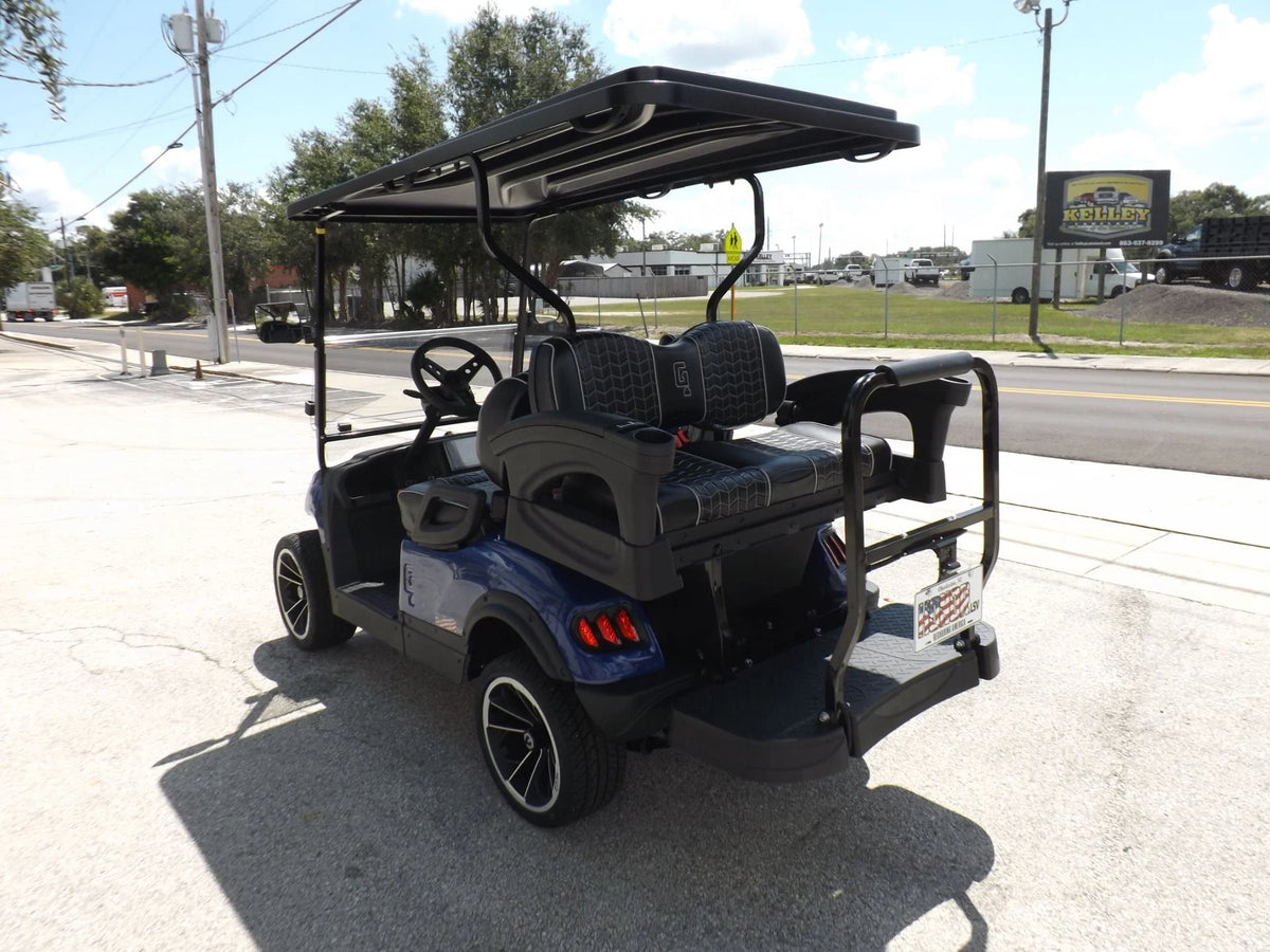 Blue 2023 HONOR LSV 2+2 G1 Lifted Lithium Golf Cart for Sale image 4