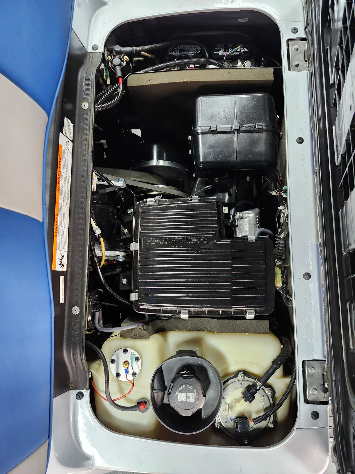 Blue 2021 Yamaha Drive 2 QuieTech EFI Golf Cart for Sale image 7