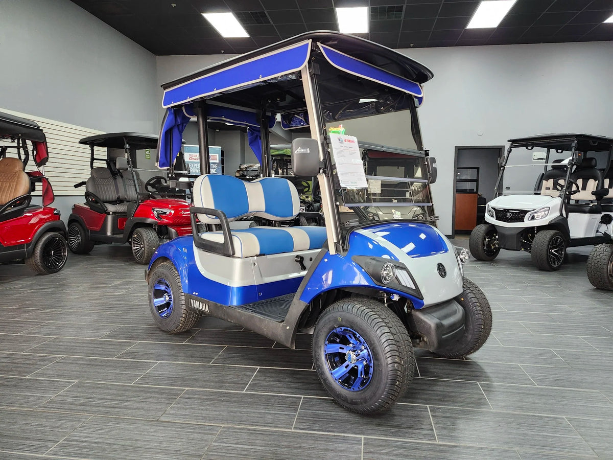 Blue 2021 Yamaha Drive 2 QuieTech EFI Golf Cart for Sale image 0
