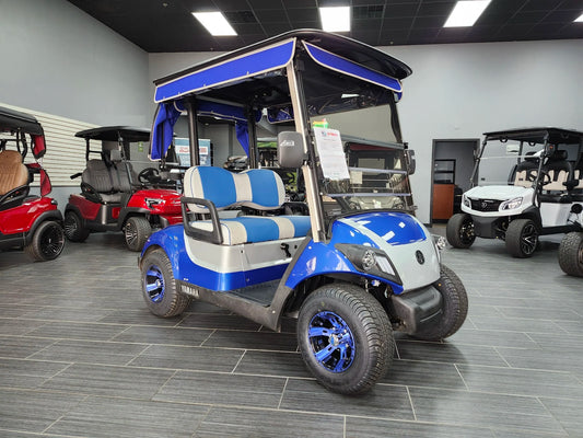 Blue 2021 Yamaha Drive 2 QuieTech EFI Golf Cart for Sale image 0
