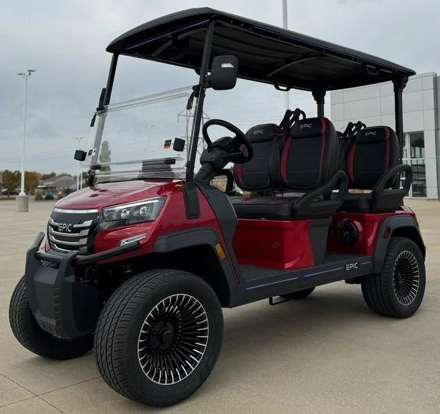 Red 2025 Epic E40FX Golf Cart for Sale image 0
