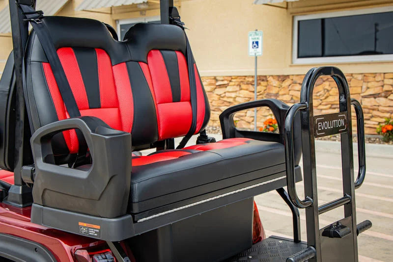 Red 2024 EVolution D5 Ranger 2+2 Golf Cart for Sale image 6