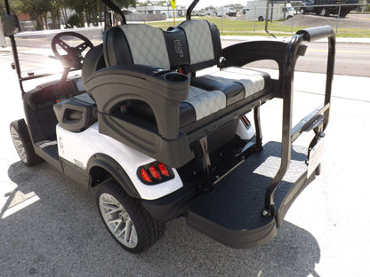 White 2023 HONOR LSV 2+2 G1 Lifted Lithium Golf Cart for Sale image 14
