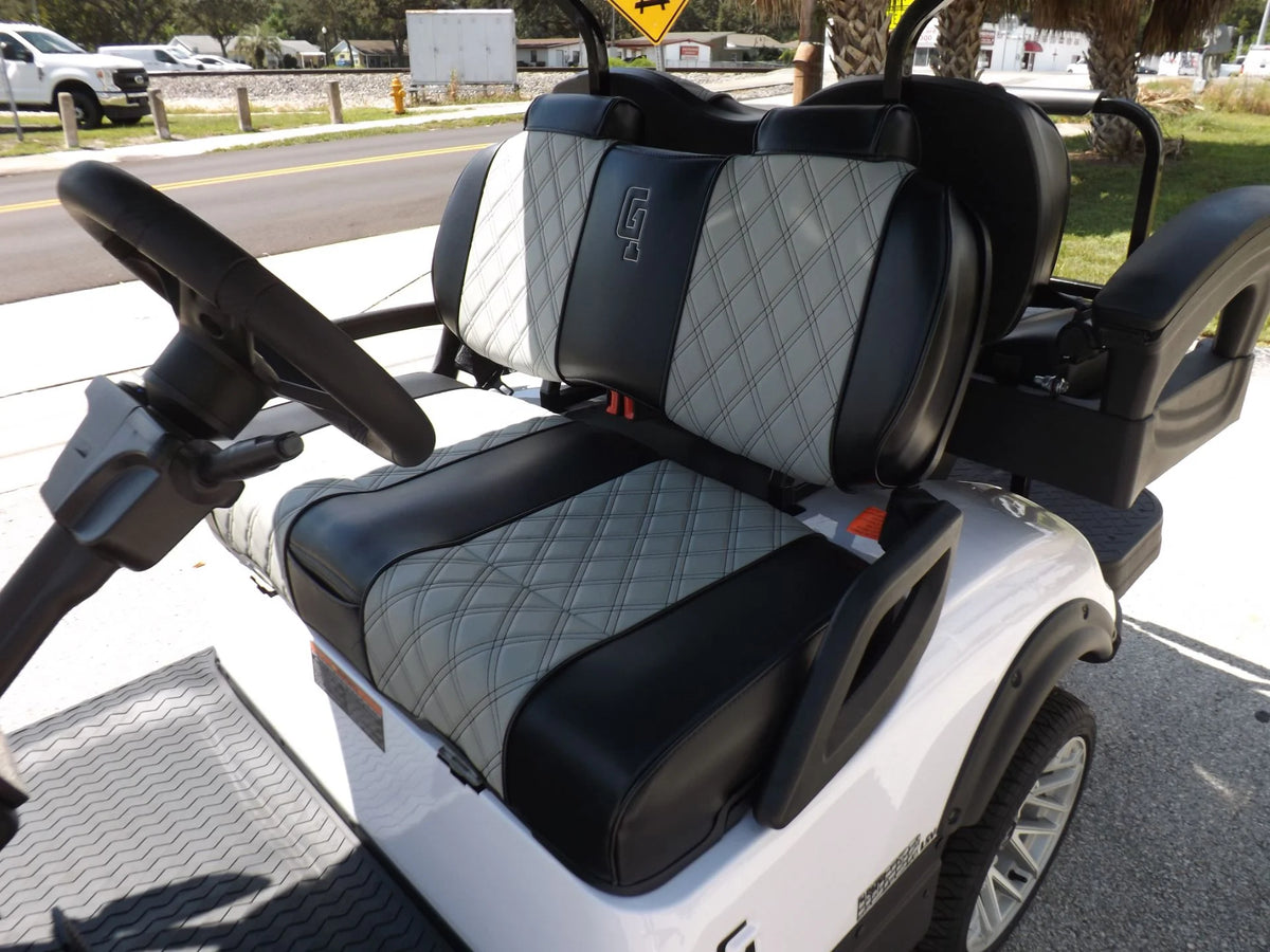 White 2023 HONOR LSV 2+2 G1 Lifted Lithium Golf Cart for Sale image 15