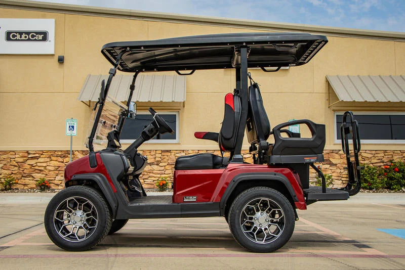 Red 2024 EVolution D5 Ranger 2+2 Golf Cart for Sale image 2