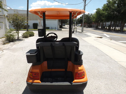 Orange 2022 Advanced EV AEV 2 Golf Cart for Sale image 3