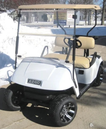 2014 Pearl White E-z-Go 36V Electric Golf Cart for Sale image 2