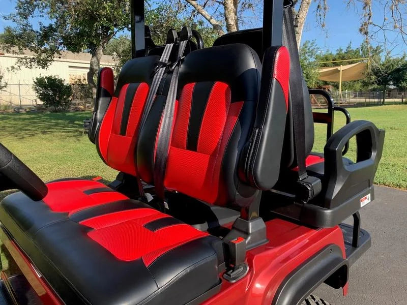 Red 2024 EVolution D5 Maverick 2+2 Golf Cart for Sale image 5