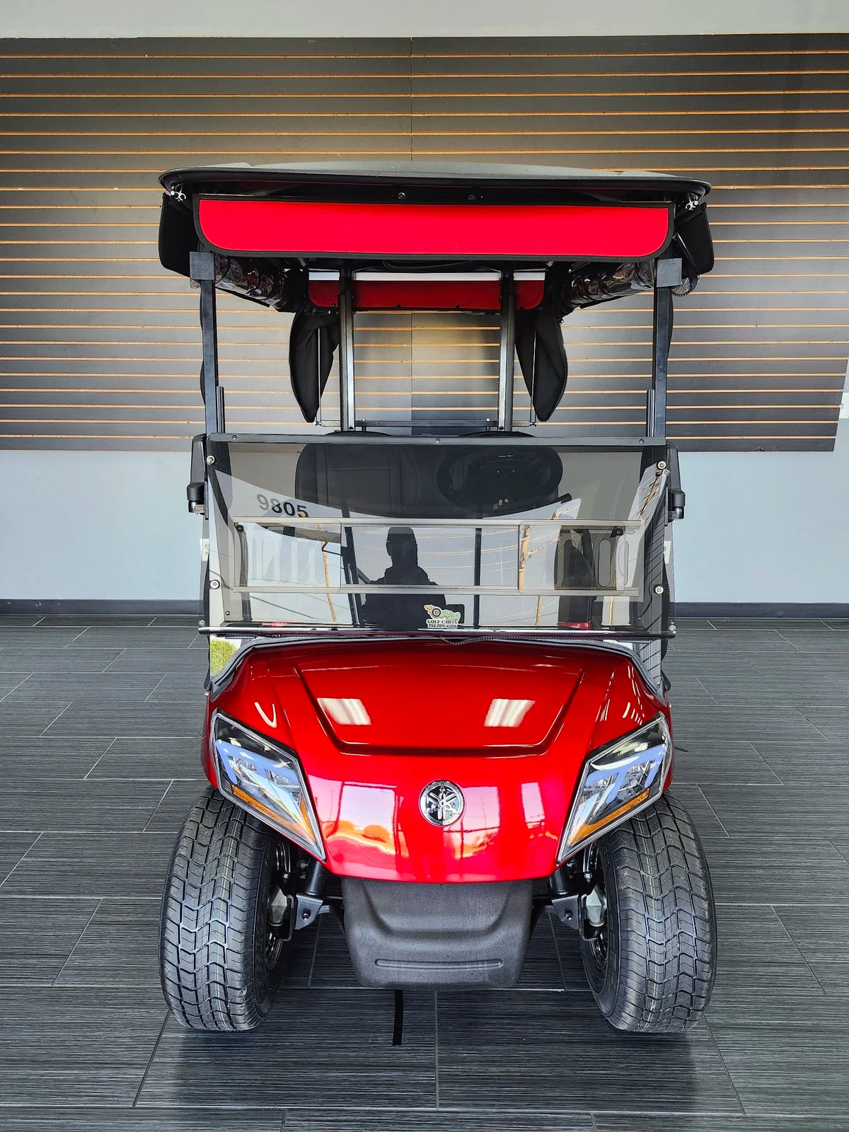 Red 2021 Yamaha Drive 2 QuieTech EFI Golf Cart for Sale image 1