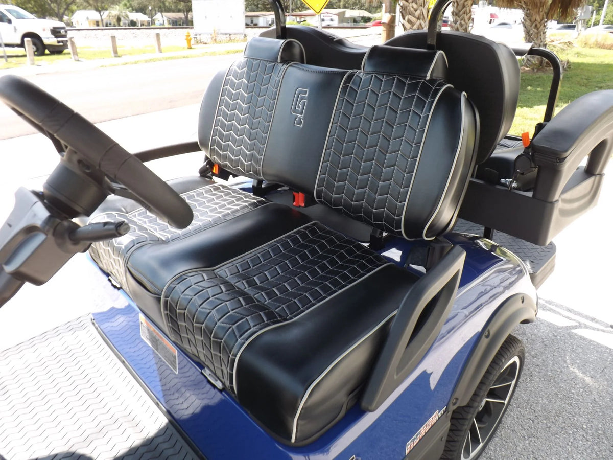 Blue 2023 HONOR LSV 2+2 G1 Lifted Lithium Golf Cart for Sale image 15