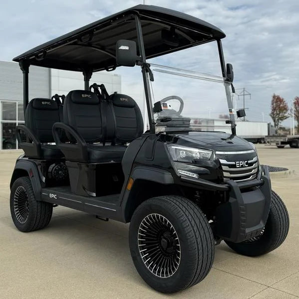Black 2025 Epic E40FX Golf Cart for Sale image 1