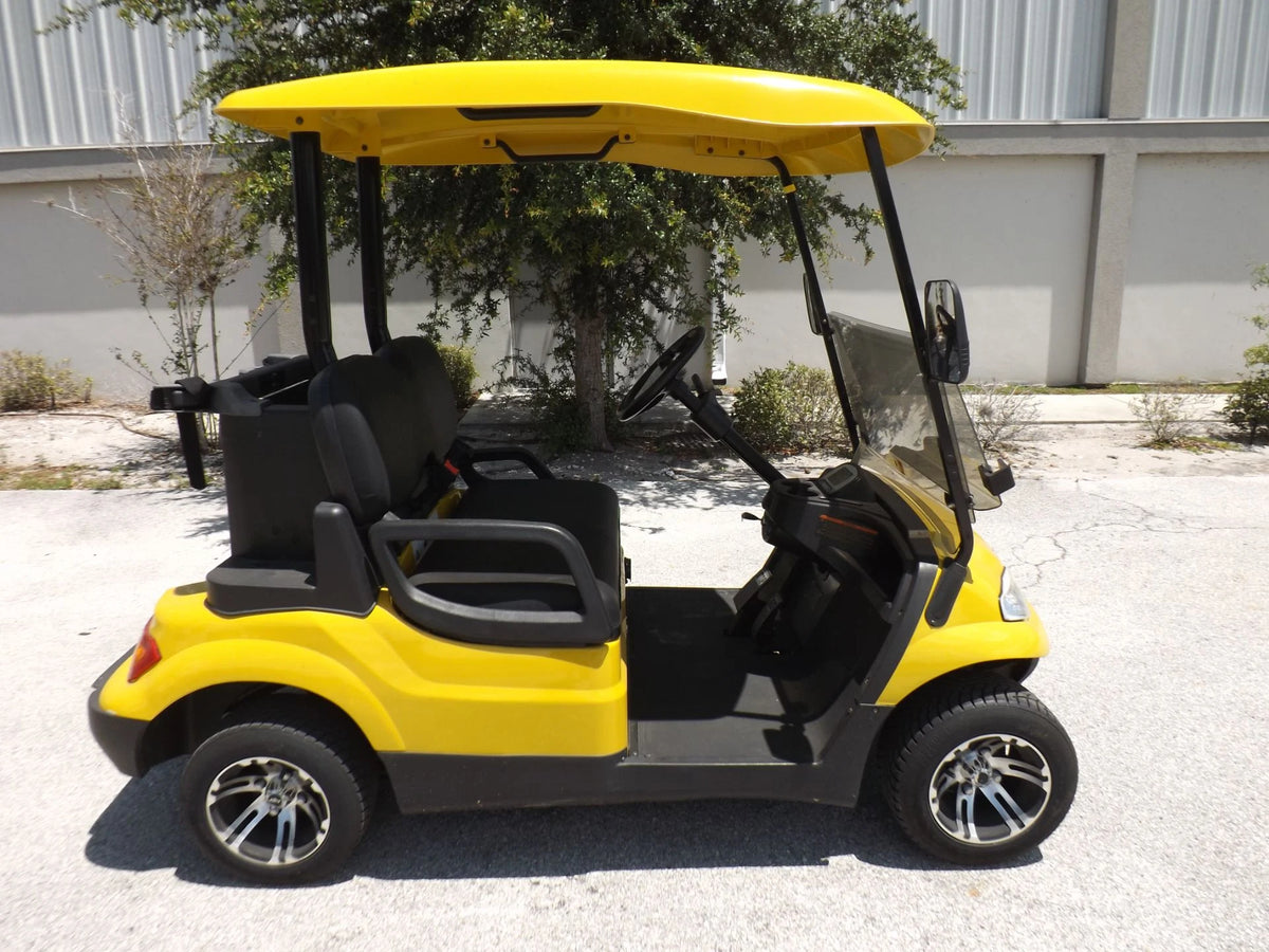 Yellow 2022 Advanced EV AEV 2 Golf Cart for Sale image 2