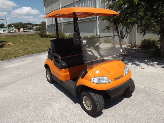 Orange 2022 Advanced EV AEV 2 Golf Cart for Sale image 0