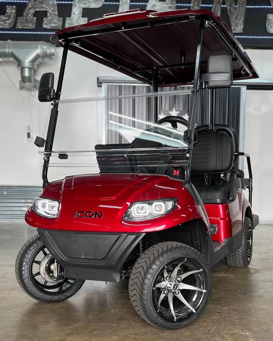 Red 2024 Icon EV I40 Golf Cart for Sale image 0