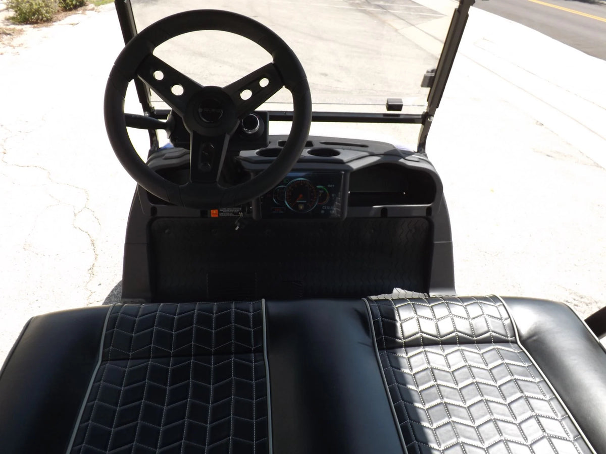 Blue 2023 HONOR LSV 2+2 G1 Lifted Lithium Golf Cart for Sale image 5