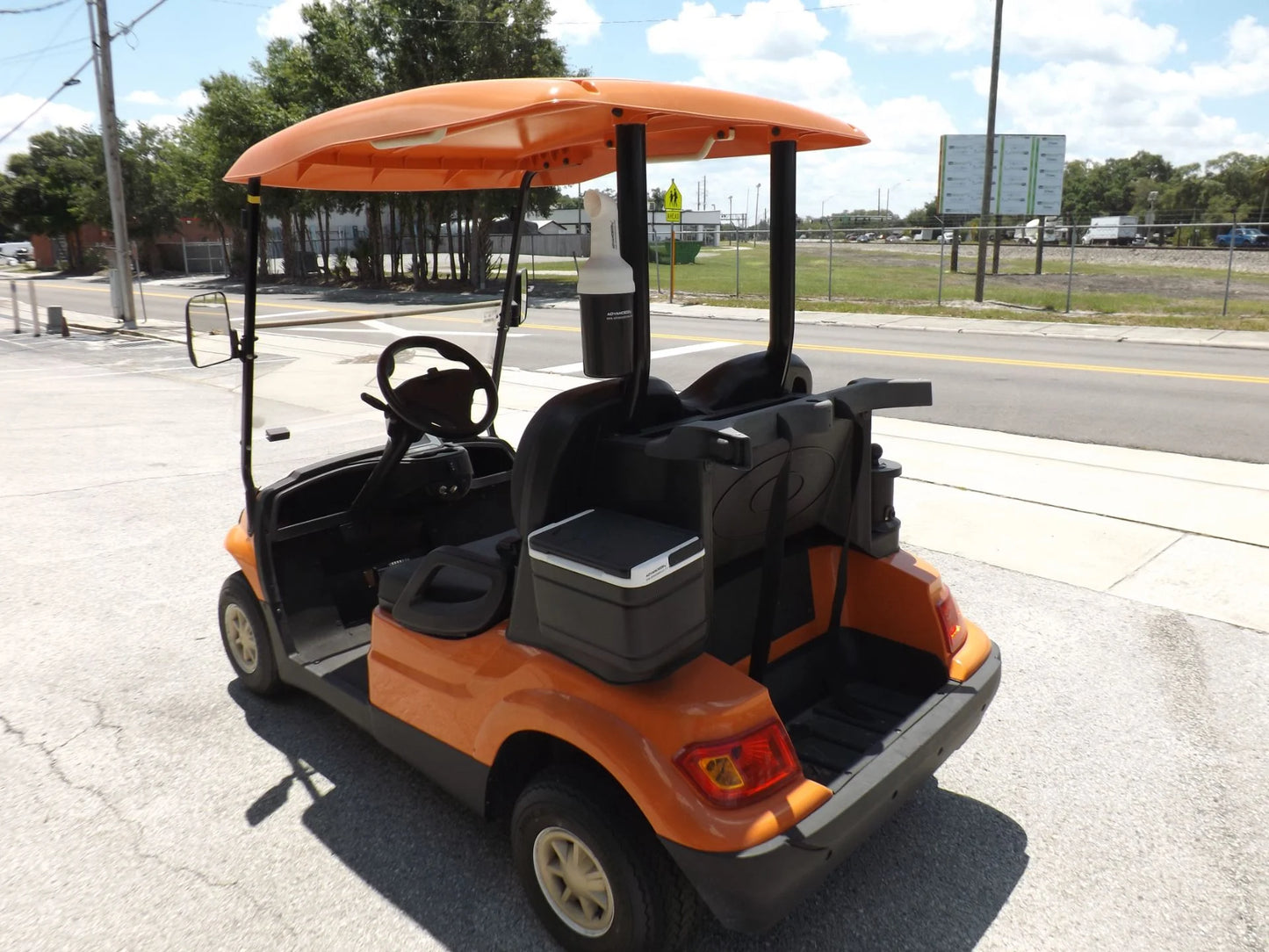 Orange 2022 Advanced EV AEV 2 Golf Cart for Sale image 4