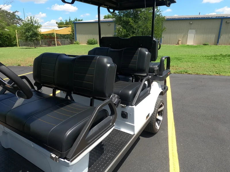 White 2024 EVolution Carrier 6 Plus Golf Cart For Sale image 2