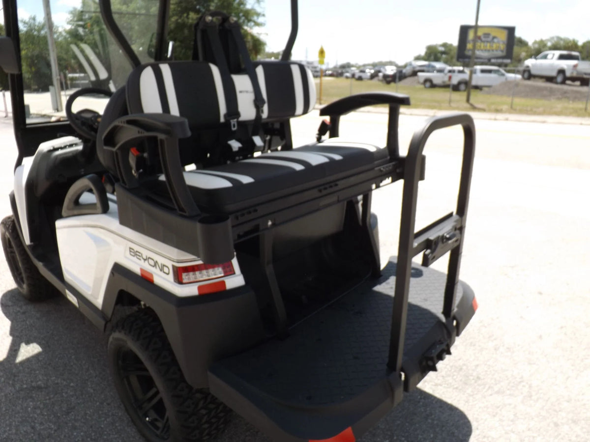 White 2022 Bintelli BEYOND 4P Lifted Golf Cart for Sale image 15