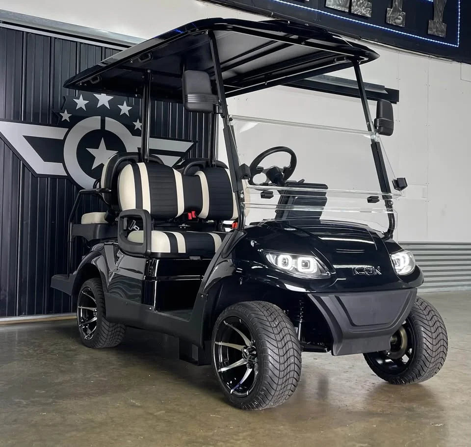 Black 2024 Icon EV I40 Golf Cart for Sale image 3