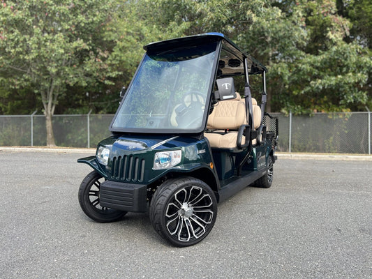 Green 2023 Tomberlin Saloon Golf Cart for Sale image 0