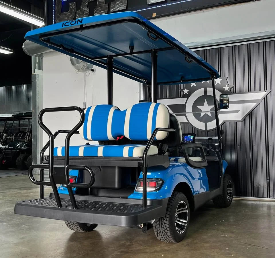 Blue 2024 Icon EV I40 Golf Cart for Sale image 6
