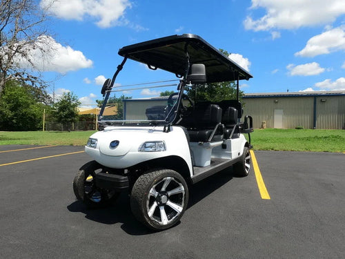 White 2024 EVolution Carrier 6 Plus Golf Cart For Sale image 0