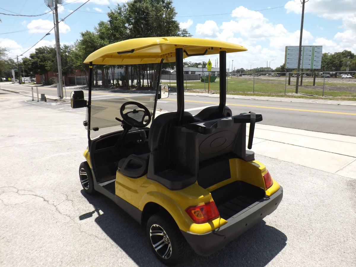 Yellow 2022 Advanced EV AEV 2 Golf Cart for Sale image 4