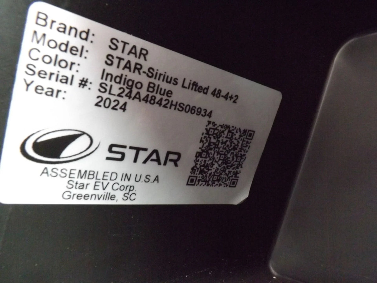 2024 Star EV SIRIUS 4+2 Lifted Lithium Golf Cart for Sale image 22
