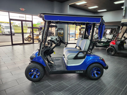Blue 2021 Yamaha Drive 2 QuieTech EFI Golf Cart for Sale image 3