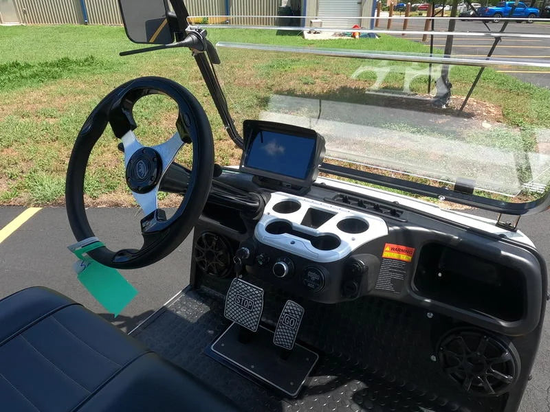 White 2024 EVolution Carrier 6 Plus Golf Cart For Sale image 4