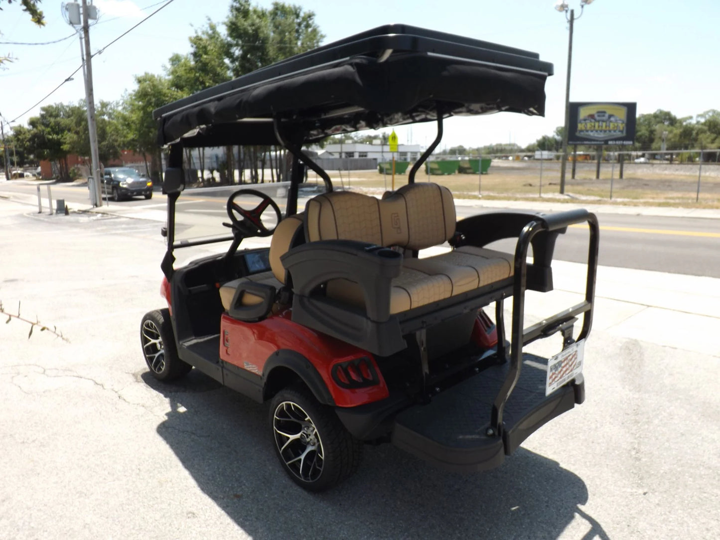 Red 2024 HONOR LSV 2+2 G1 Lifted Lithium Golf Cart for Sale image 4