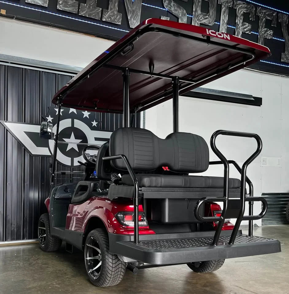 Red 2024 Icon EV I40 Golf Cart for Sale image 4
