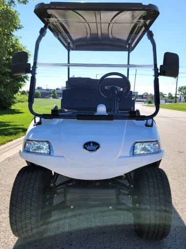 2024 Evolution 48v Lithium Electric Golf Cart with Custom Rims & Flip Seat image 6