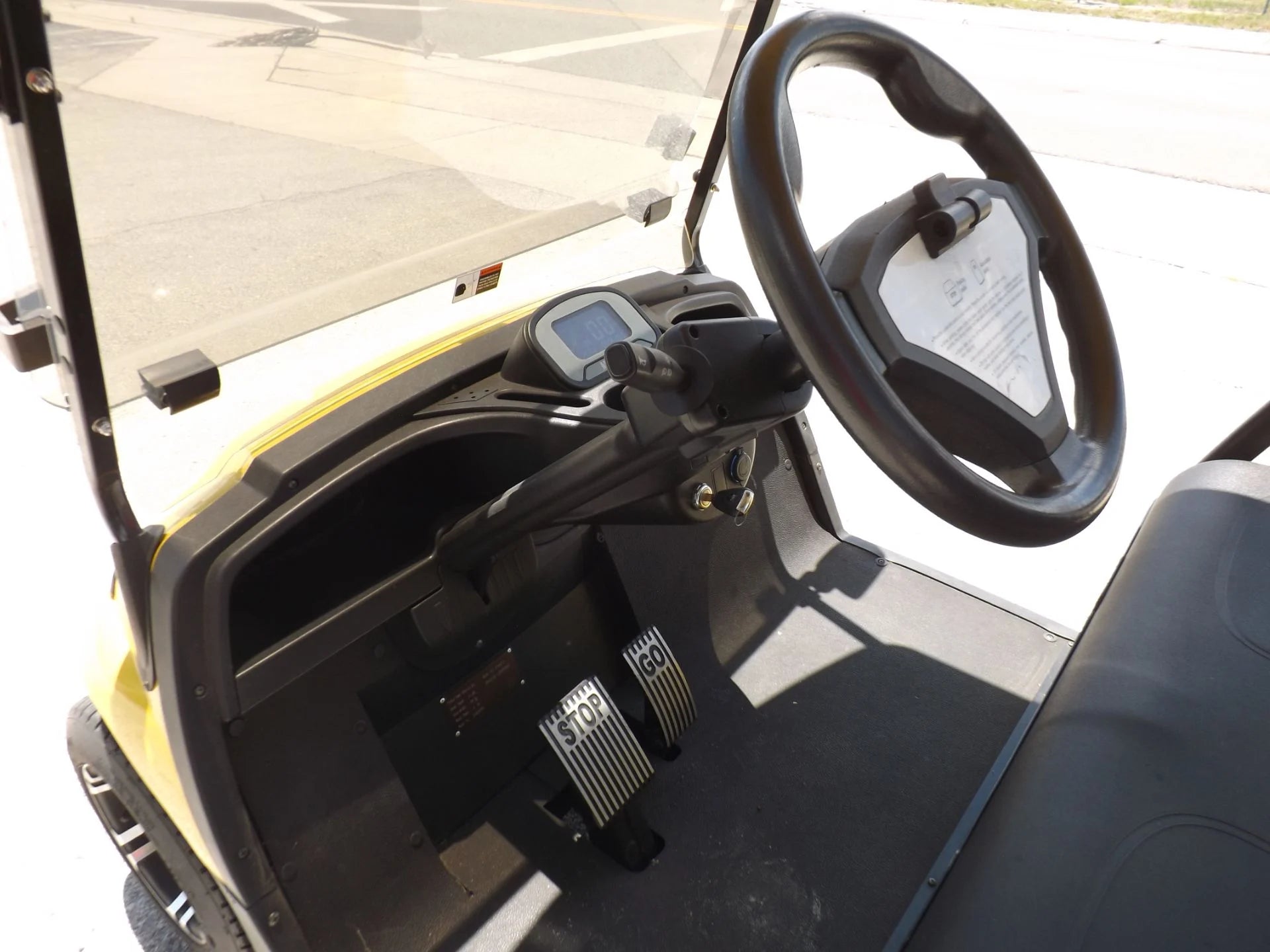 Yellow 2022 Advanced EV AEV 2 Golf Cart for Sale image 6