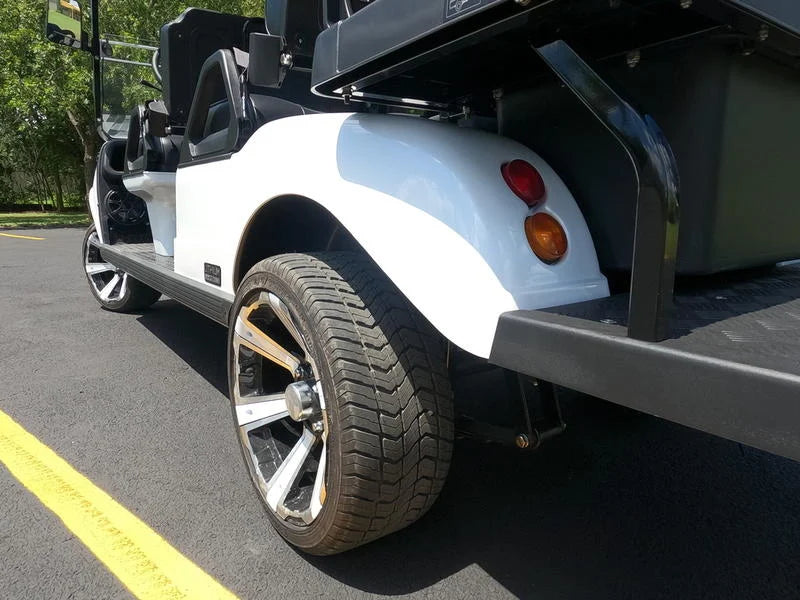 White 2024 EVolution Carrier 6 Plus Golf Cart For Sale image 3