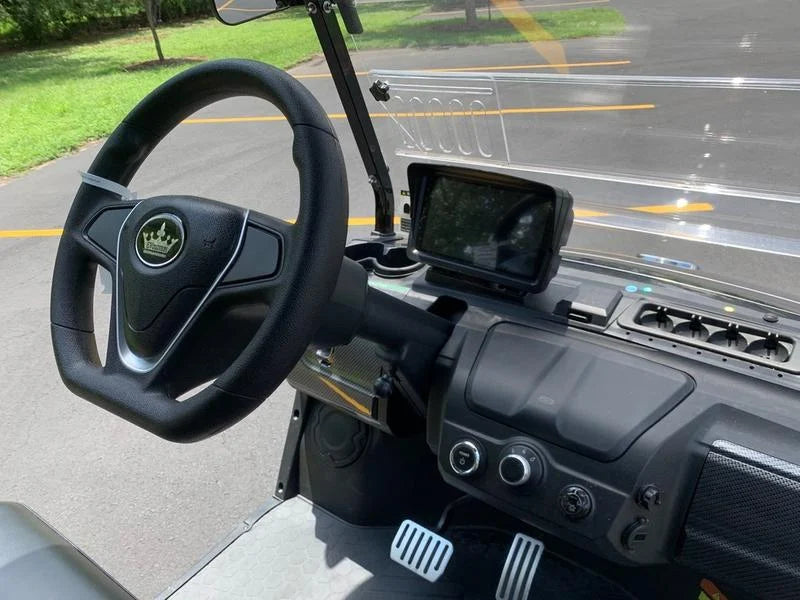 Black 2024 EVolution D5 Ranger 2+2 Golf Cart for Sale image 3