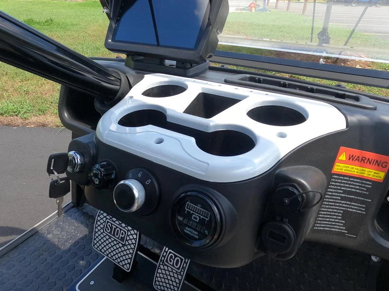 White 2024 EVolution Carrier 6 Plus Golf Cart For Sale image 5