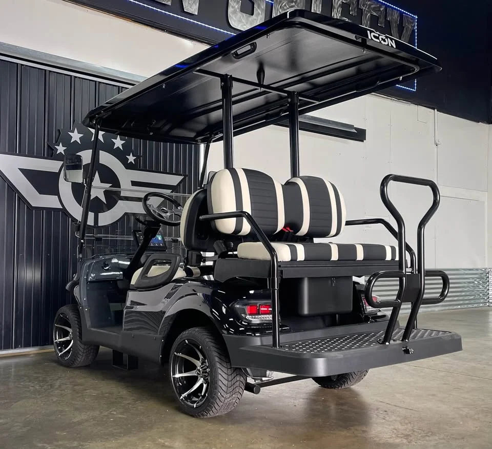 Black 2024 Icon EV I40 Golf Cart for Sale image 7