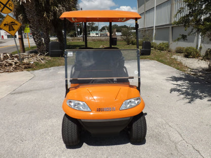Orange 2022 Advanced EV AEV 2 Golf Cart for Sale image 1