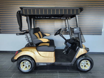 Gold 2021 Yamaha Drive 2 QuieTech EFI Golf Cart for Sale image 3