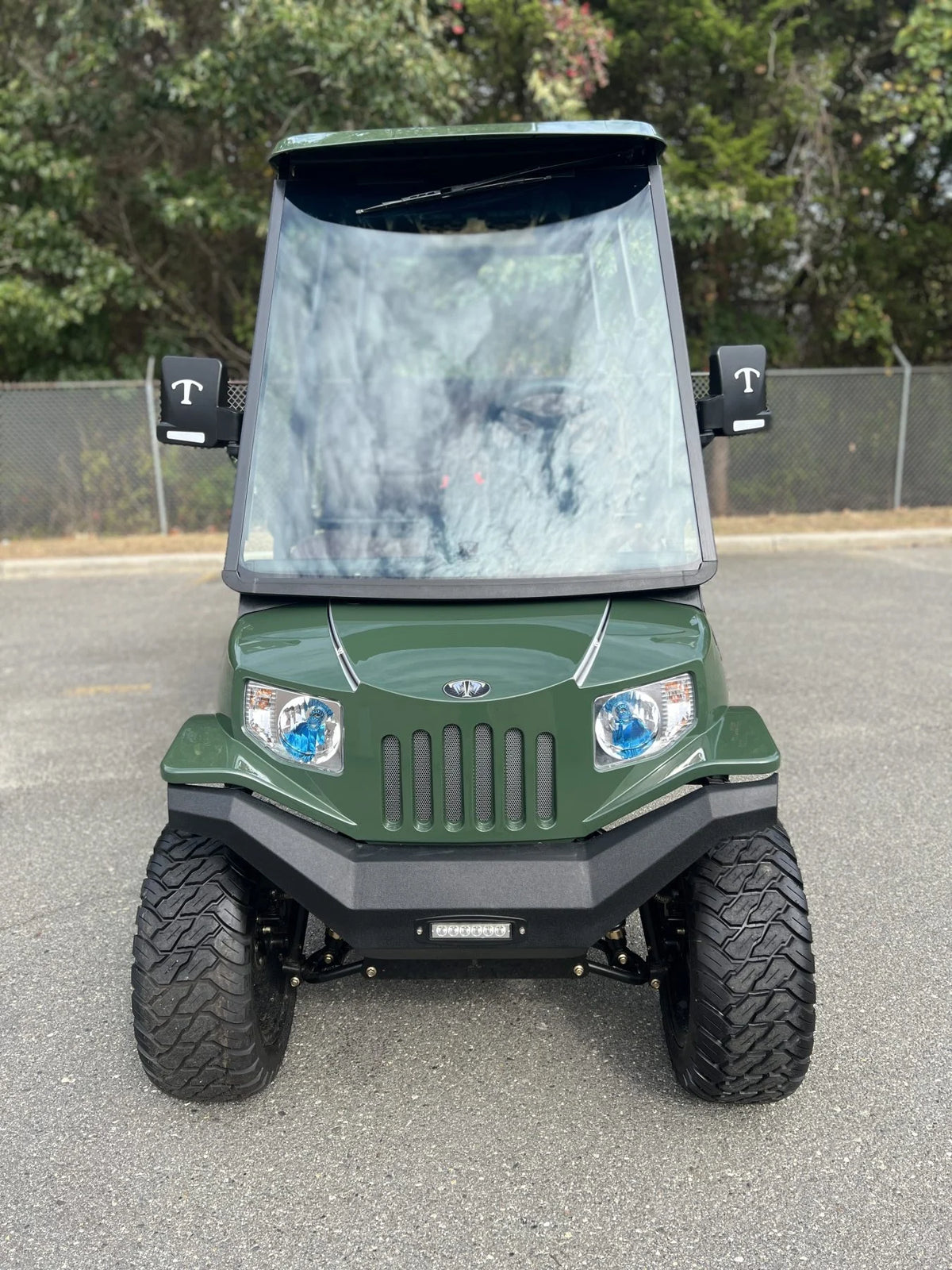 Green 2023 Tomberlin E4 Ghosthawk Defender Golf Cart for Sale image 2