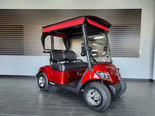 Red 2021 Yamaha Drive 2 QuieTech EFI Golf Cart for Sale image 0