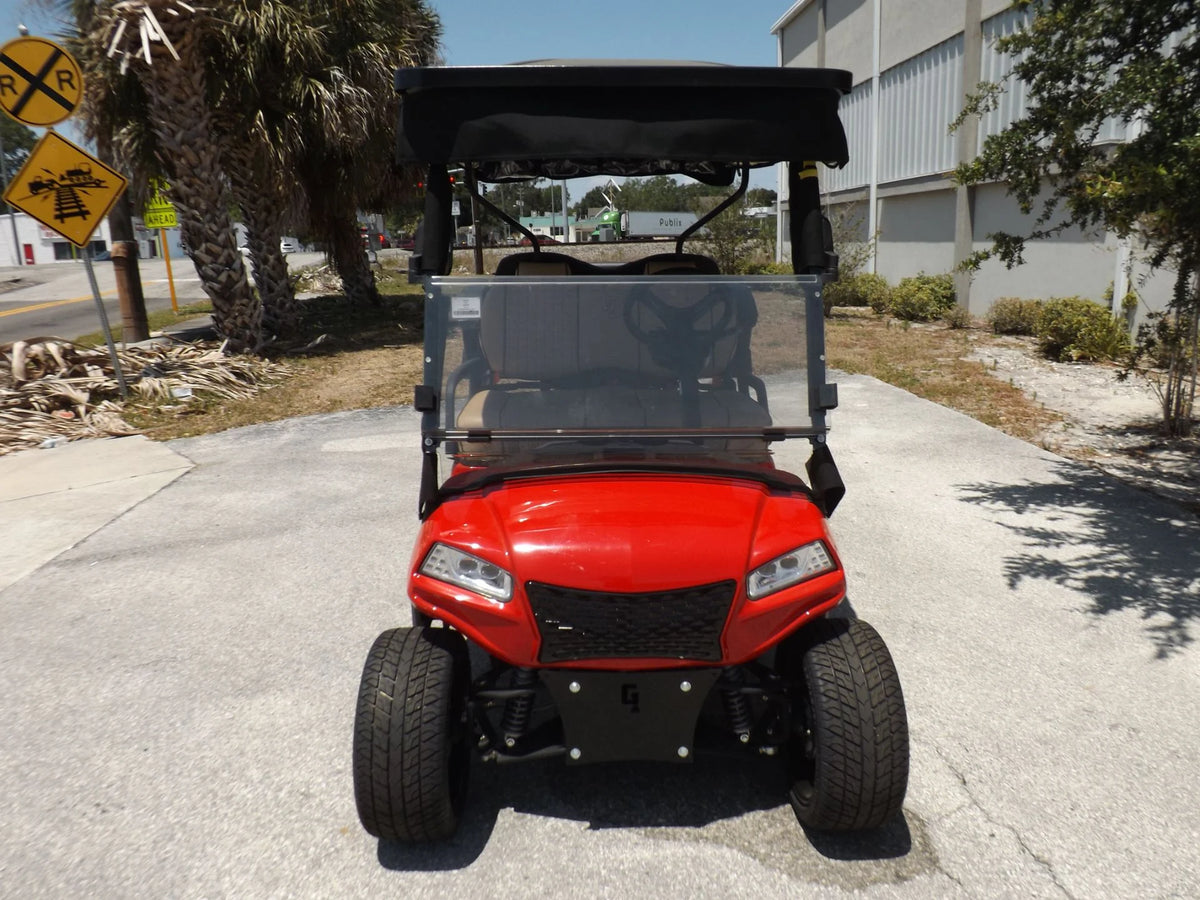 Red 2024 HONOR LSV 2+2 G1 Lifted Lithium Golf Cart for Sale image 1